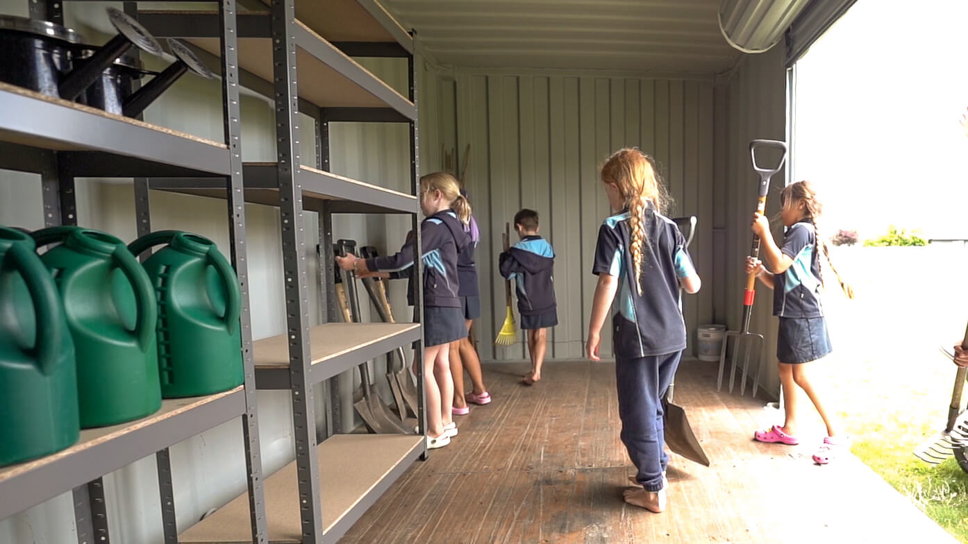 Creating space to grow with a shipping container gardening shed