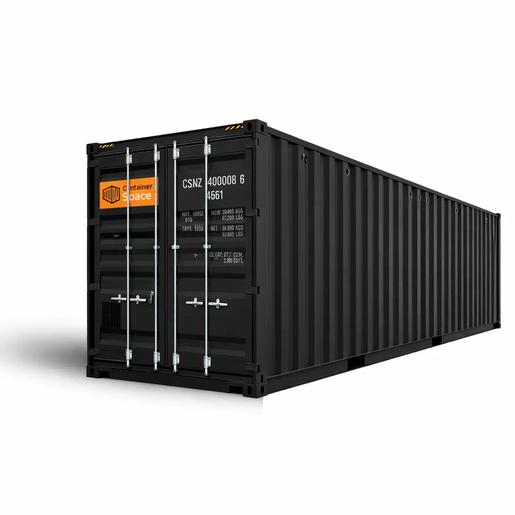 40ft shipping container for sale - black