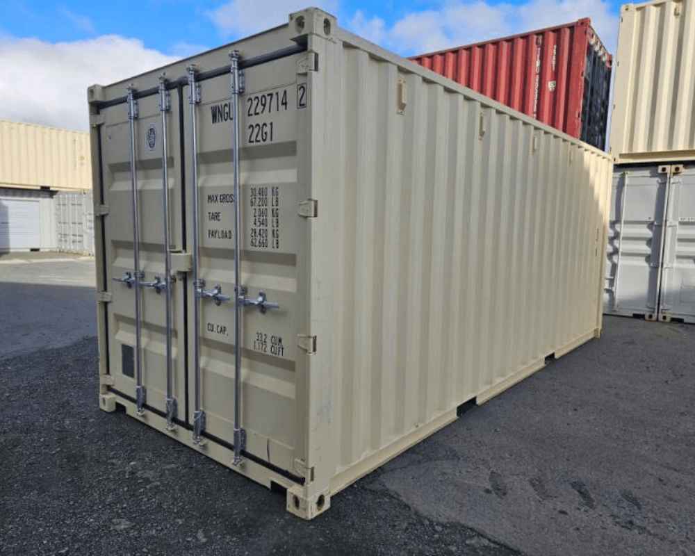 20ft shipping container in black at Container Space